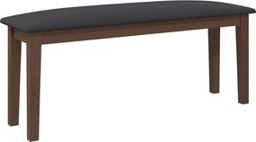 vidaXL Bancă 110 cm maro din lemn masiv cauciuc