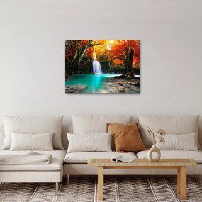 Tablou - Laguna de Smarald (70x50 cm)