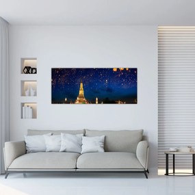 Tablou - Lampioane norocului, Bangkok (120x50 cm)