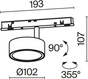 Modul LED, accesoriu pentru sina magnetica Exility, Rado Smart 18W