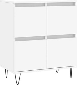 vidaXL Servantă, alb, 60x35x70 cm, lemn prelucrat