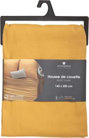 Lenjerie pentru pilotă, 140 x 200 cm, bumbac, galben