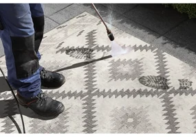 Covor adecvat pentru exterior NORTHRUGS Criss, 290 x 200 cm, gri-crem