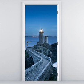 Fototapet pentru ușă - Farul și marea (95x205cm)