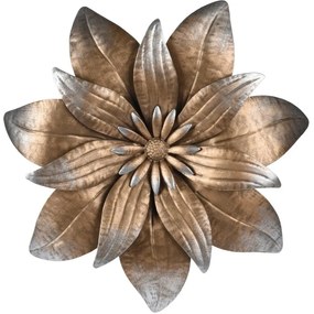 Decor de perete din metal Floare II, diametru 35cm