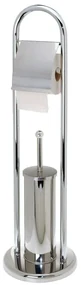 Suport perie si hartie Classico, otel cromat, H 80 cm