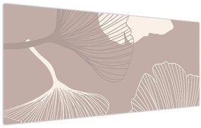 Tablou - Frunze bej N⁰1 (120x50 cm)