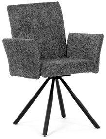 Set de scaune de sufragerie cu mecanism deîntoarcere DCH-W1117 GREY2, 2 buc.