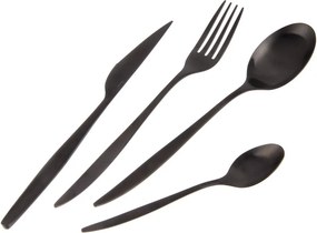 Tacâmuri negre din oțel inoxidabil 24 buc. – Orion