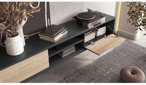 Masă TV Fiora 40 (antracit + stejar uleios). 1066469