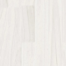 Jardiniera de gradina, alb, 31x31x70 cm, lemn masiv de pin Alb, 1