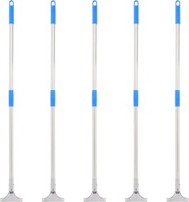 vidaXL Mânere pentru racletă de podea 5 buc. 119,5 cm oțel și plastic
