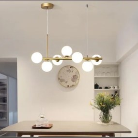 Lustra LED Elit'S cu 7 Glob Alb Mat G9