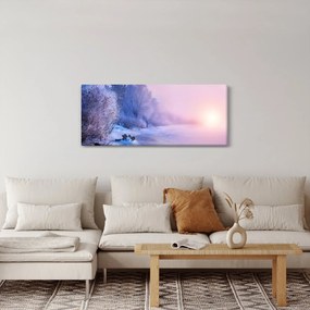 Tablou - Râu înghețat (120x50 cm)