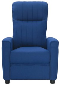 342275 vidaXL Fotoliu de masaj rabatabil, albastru, textil