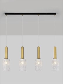 Lustra cu 4 pendule design modern Certa