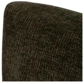 Fotoliu verde cu tapițerie din chenille – Ixia