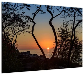 Tablou cu apus de soare (70x50 cm)