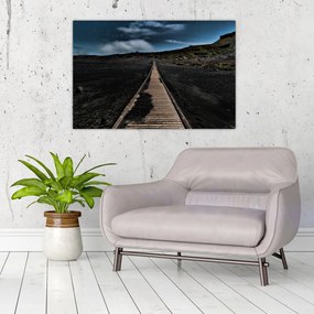 Tablou drumul de lemn în amurg (90x60 cm)