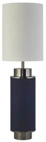 Veioza, lampa de masa moderna Flask bluemarin/ nickel negru