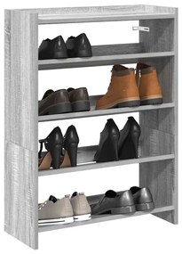 vidaXL Pantofar, gri sonoma, 60x25x81 cm, lemn compozit