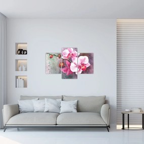 Tablou - Orhidee, acvariu (90x60 cm)