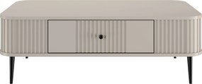 Măsuță de cafea Vesper 103x60 cm cu sertar - casmir / picioare negre