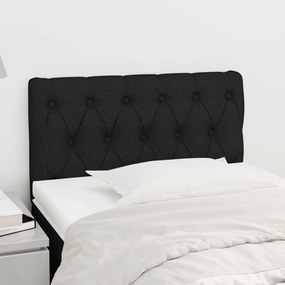 346300 vidaXL Tăblie de pat, negru, 80x7x78/88 cm, textil