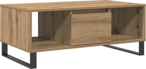 vidaXL Măsuță cafea, stejar artizanal, 90x50x36,5 cm, lemn prelucrat