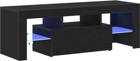 vidaXL Cabinet TV Stejar Negru 120 x 35 x 40 cm Lemn compozit