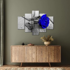 Tablou - Trandafir albastru (150x105 cm)