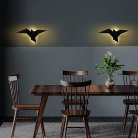 Aplică de perete neagră LED Pacali – Opviq lights