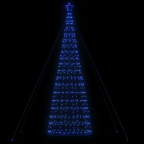 vidaXL Pom de Crăciun LED 1534 LED-uri Albastru 503 cm