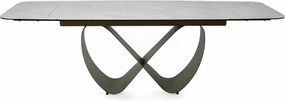 Masa extensibilă Infinity Ceramic bej mat/cupru L160-240xl95 cm