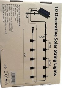 Ghirlanda Led Solara 10M IP44 10 Leduri