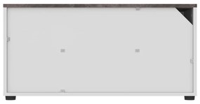 Comodă TV alb-gri cu aspect de beton 90x45 cm Angle – TemaHome