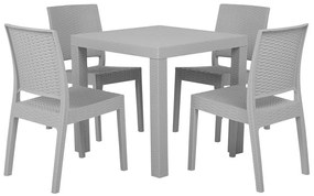 Set de masă pentru grădină Fossil (gri deschis) (pentru 4 persoane). 1011766