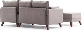 Coltar extensibil pe dreapta Bella Mini, Balcab Home, 205x81x85 cm, lemn, maro