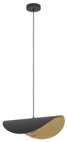 Lustră pe cablu Eglo 390393 SACEDA 1xE27/40W/230V 53 cm negru/auriu