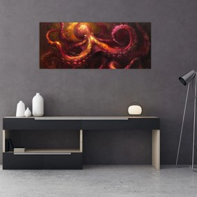 Tablou - Octopus, pictură în ulei (120x50 cm)