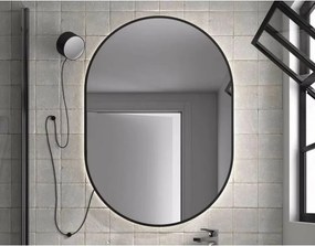 Oglinda cu iluminare Led Gala Moira 60x85 cm negru