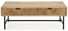 Măsuță de cafea în culoare naturală din lemn de mango 60x120 cm Mundra – MOME