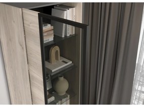 Vitrină cu aspect de lemn de stejar 64x206 cm Cantoria - Germania