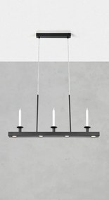 Lustră neagră LED cu intensitate reglabilă din metal Dining – Markslöjd