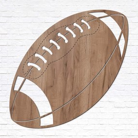 DUBLEZ | Tablou din lemn - Minge de fotbal american