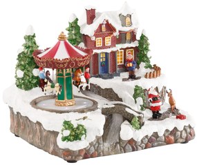 Bonetti Decoratiune Craciun LED >>Winter Village<< 19x18.5x23.5 cm