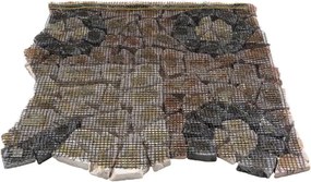 Mozaic din marmură, motiv floare, 90 x 90 cm