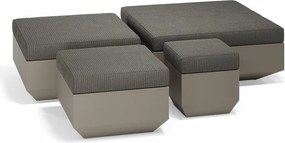 Taburete de exterior / interior design modern premium VELA OTTOMAN CHAISE-LONGUE 100cm