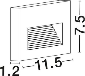 Aplica exterior, Spot aplicat LED IP65 NILO alb