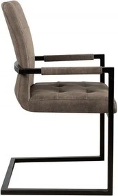 Set de 2 scaune cu brate aspect vintage Oxford antik taupe